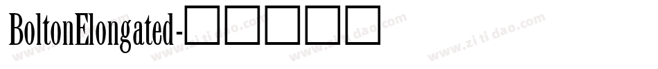 BoltonElongated字体转换
