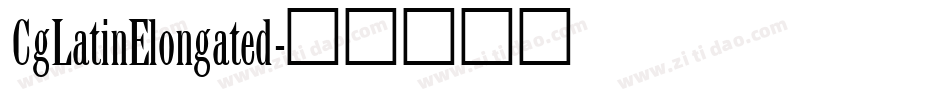 CgLatinElongated字体转换