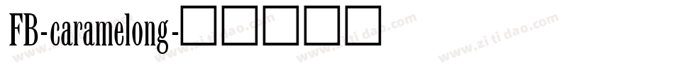 FB-caramelong字体转换