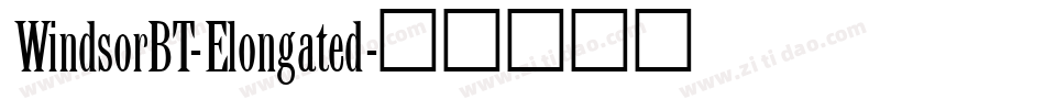 WindsorBT-Elongated字体转换