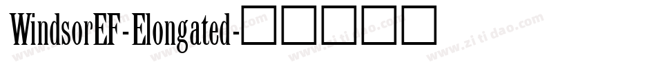 WindsorEF-Elongated字体转换