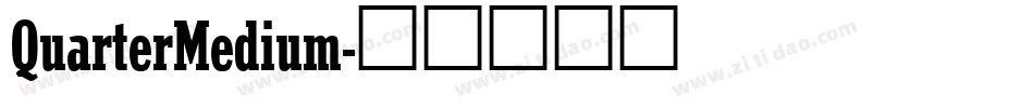 QuarterMedium字体转换