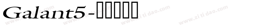 Galant5字体转换
