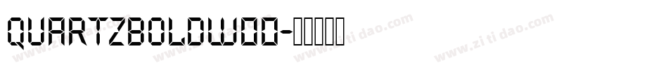 QuartzBolDW00字体转换