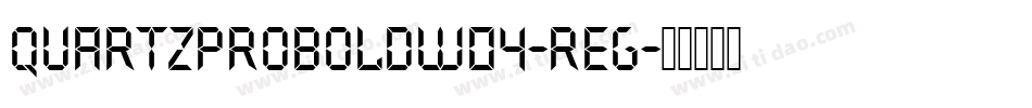 QuartzProBoldW04-Reg字体转换