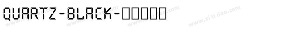Quartz-Black字体转换