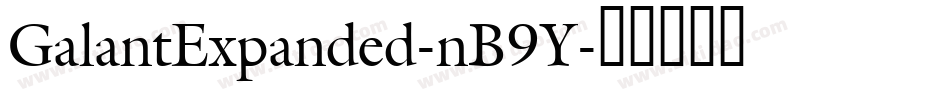 GalantExpanded-nB9Y字体转换