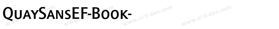 QuaySansEF-Book字体转换