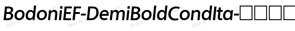 BodoniEF-DemiBoldCondIta字体转换
