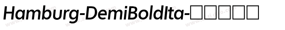Hamburg-DemiBoldIta字体转换