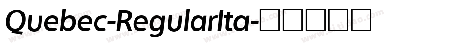 Quebec-RegularIta字体转换