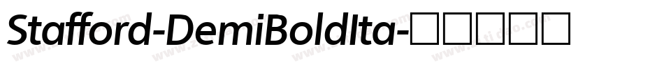 Stafford-DemiBoldIta字体转换