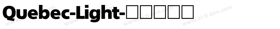 Quebec-Light字体转换