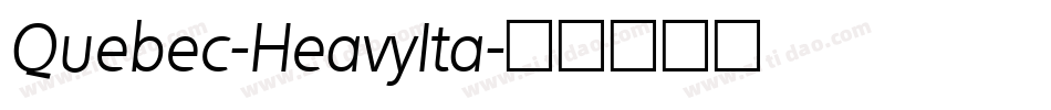 Quebec-HeavyIta字体转换