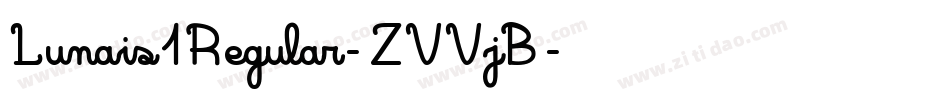 Lunais1Regular-ZVVjB字体转换