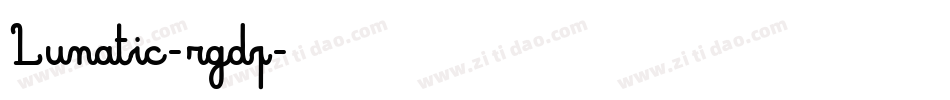 Lunatic-rgdp字体转换