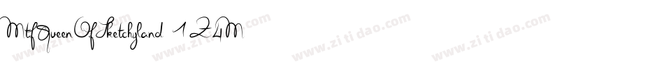 MtfQueenOfSketchyland-1Z4M字体转换