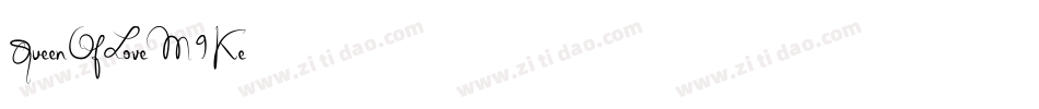 QueenOfLove-M9Ke字体转换