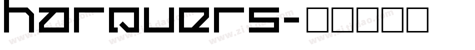 Harquers字体转换