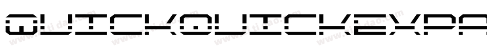 QuickquickExpanded-406p字体转换