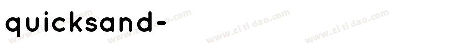 quicksand字体转换