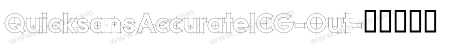 QuicksansAccurateICG-Out字体转换