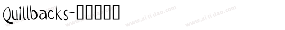 Quillbacks字体转换