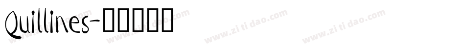 Quillines字体转换