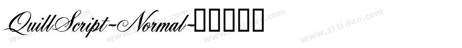 QuillScript-Normal字体转换