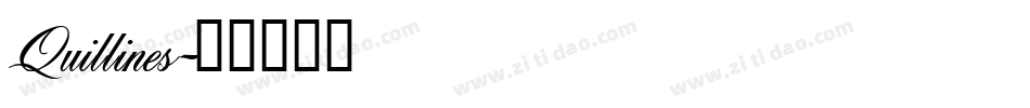 Quillines字体转换