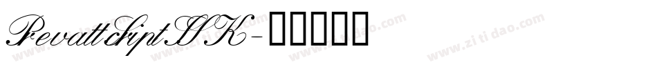 PrevattScriptSSK字体转换