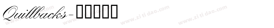 Quillbacks字体转换