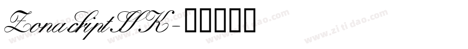 ZonaScriptSSK字体转换