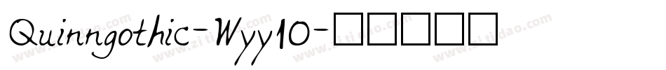 Quinngothic-Wyy1O字体转换