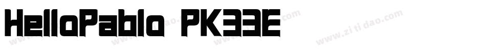 HelloPablo-PK33E字体转换