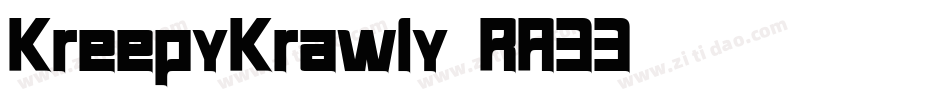KreepyKrawly-RA33字体转换