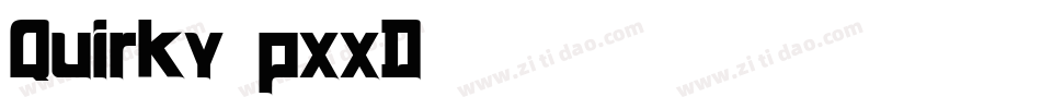 Quirky-pxxD字体转换