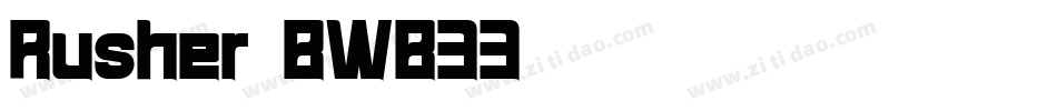 Rusher-BWB33字体转换