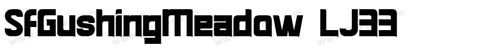SfGushingMeadow-LJ33字体转换