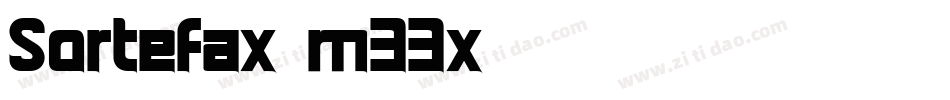 Sortefax-m33x字体转换