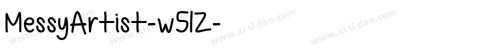 MessyArtist-w51Z字体转换
