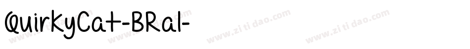 QuirkyCat-BRal字体转换