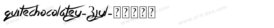 QuiteChocolatey-3jyL字体转换