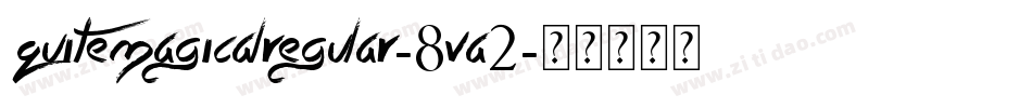 QuiteMagicalRegular-8VA2字体转换