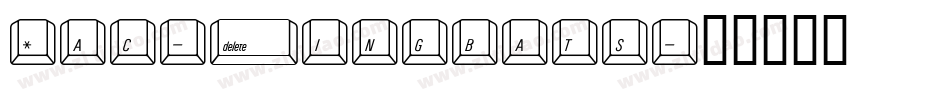 Mac-Dingbats字体转换