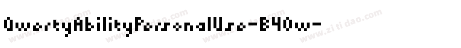 QwertyAbilityPersonalUse-B4Ow字体转换