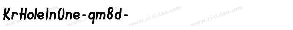 KrHoleInOne-qm8d字体转换