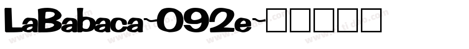 LaBabaca-O92e字体转换