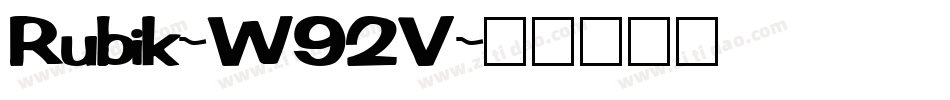 Rubik-W92V字体转换