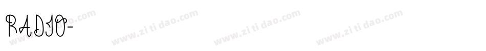 RADIO字体转换